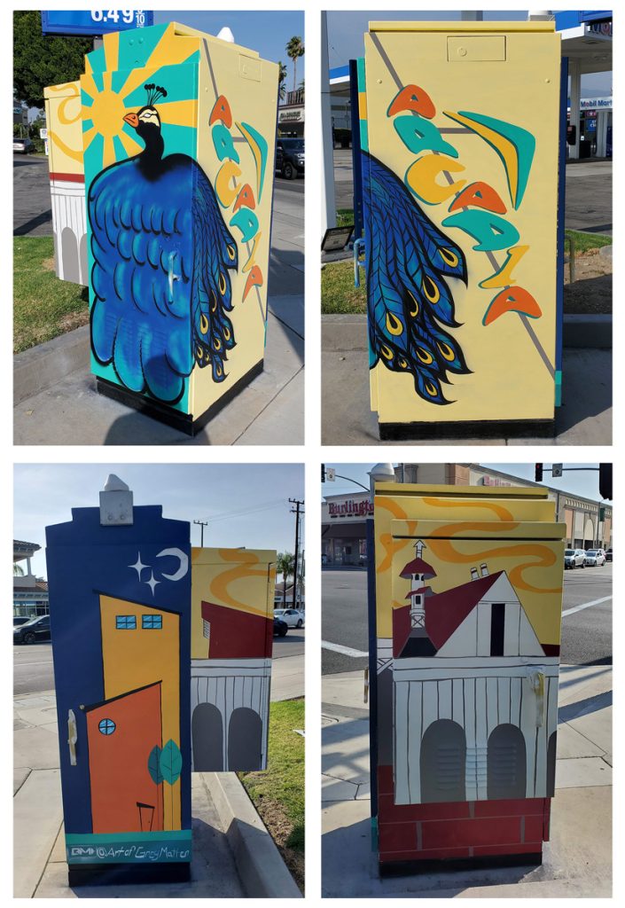 Utility Box Murals with 1111 Projects in Arcadia, CA