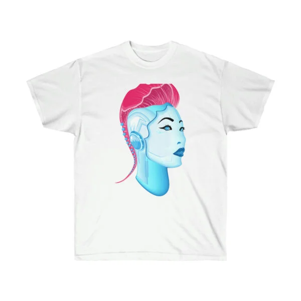 Cyberpunk Chick 001 - T-Shirt - Image 3