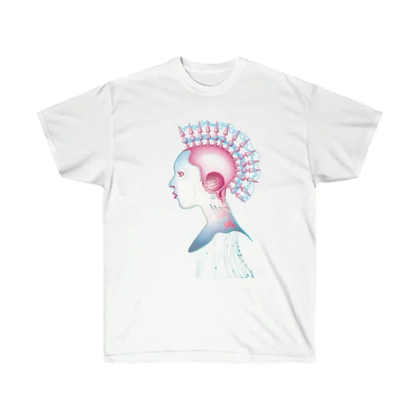 Cyberpunk Chick 002 - T-Shirt - Image 3