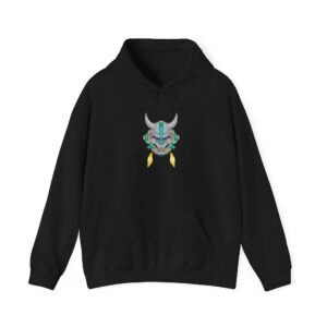 Cyber Oni Mask - Unisex Heavy Blend™ Hooded Sweatshirt
