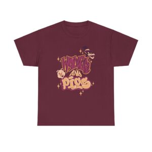 Wolves and Pigs (sepia) - Unisex Heavy Cotton Tee