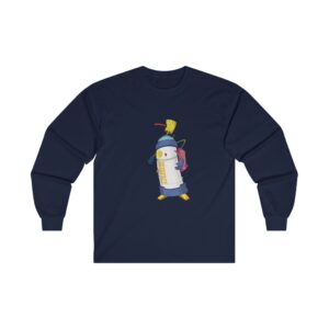 ‘Robo-Spray’ Robot Spraycan illustration – Unisex Ultra Cotton Long Sleeve Tee