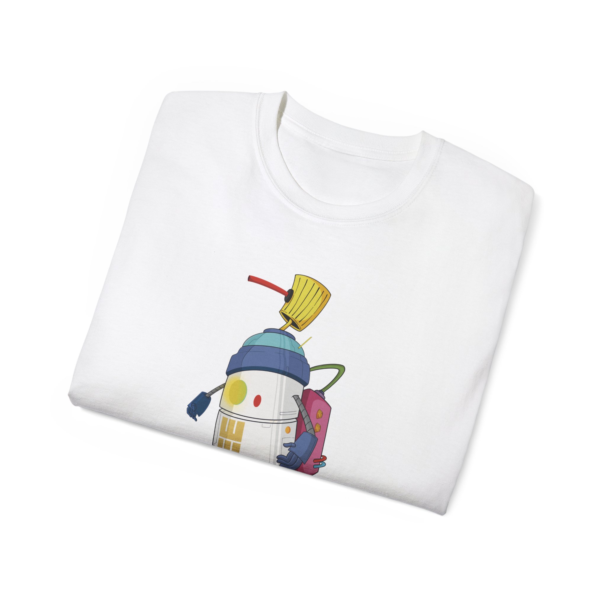 'Robo-Spray' Graphic Tee - Futuristic Sci-Fi Graffiti Robot Design - Image 8