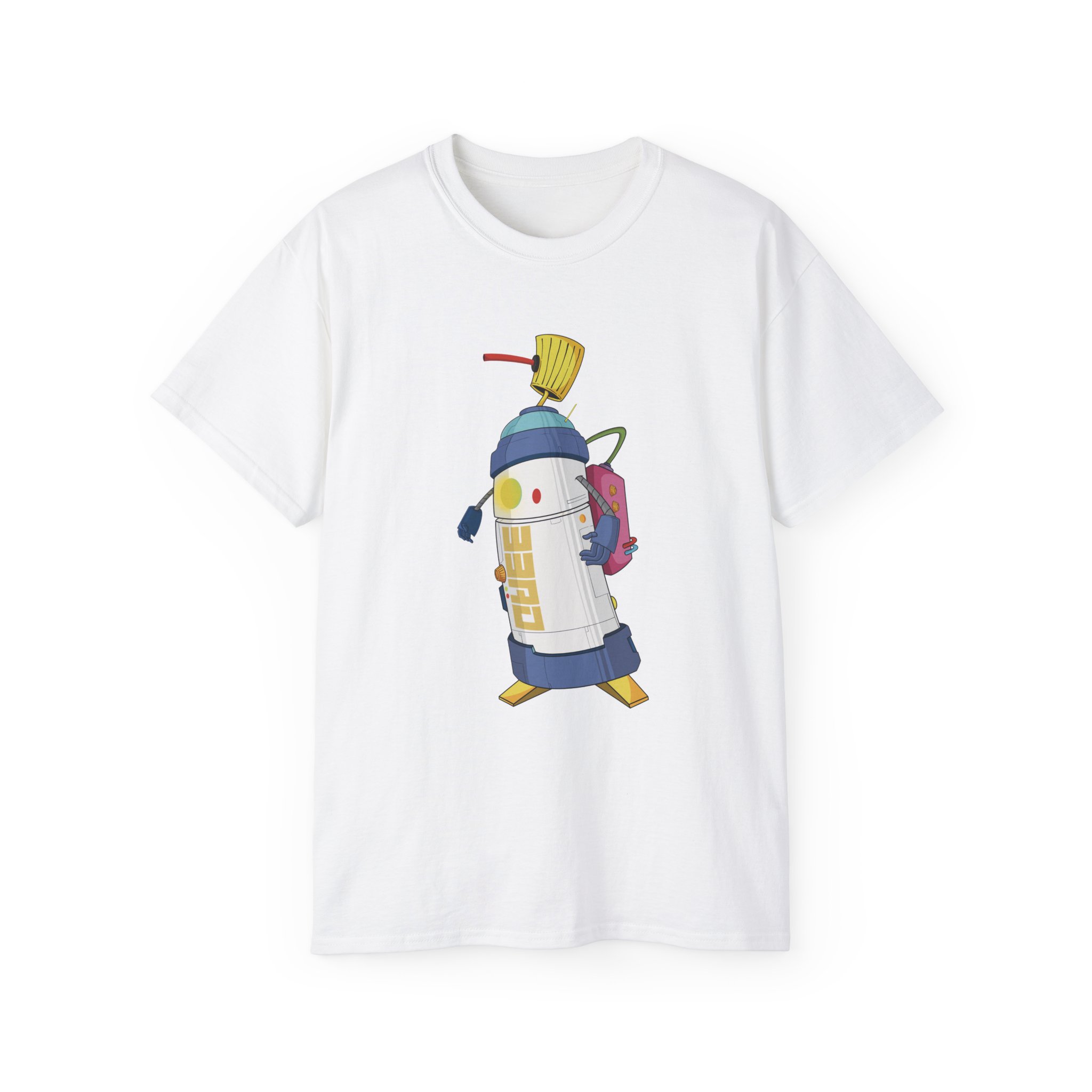'Robo-Spray' Graphic Tee - Futuristic Sci-Fi Graffiti Robot Design - Image 5