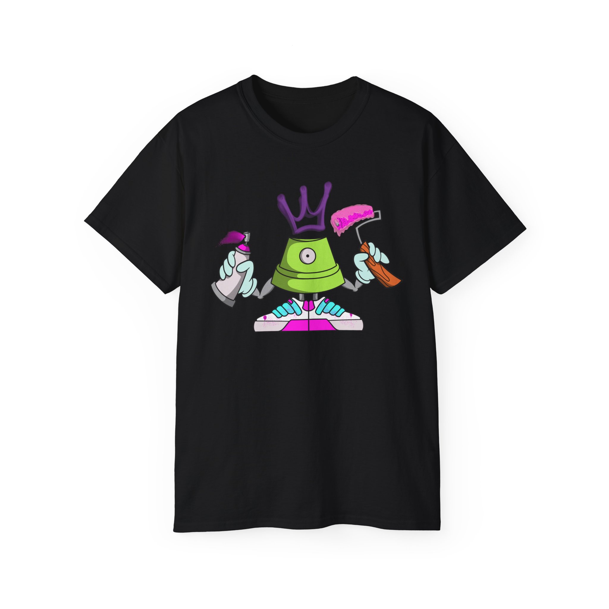 'CAPPY' SPRAY PAINT CAP CHARACTER ILLUSTRATION – T-Shirt